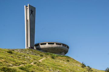 Buzludzha Communistic Building in Bulgaria