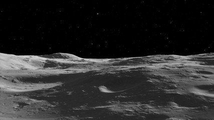 Moon surface / Realistic moon / The Moon is an astronomical body that orbits planet Earth, being Earth's only permanent natural satellite. Elements of this image furnished by NASA © Infinity Nostalgia