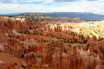 Bryce Canyon National Park is a United States National Park in Utah's Canyon Country. The spectacular Bryce Canyon - not actually a canyon, but rather a giant natural amphitheater created by erosion.