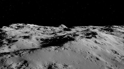 Moon surface / Realistic moon / The Moon is an astronomical body that orbits planet Earth, being Earth's only permanent natural satellite. Elements of this image furnished by NASA © Infinity Nostalgia