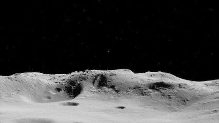 Moon surface / Realistic moon / The Moon is an astronomical body that orbits planet Earth, being Earth's only permanent natural satellite. Elements of this image furnished by NASA © Infinity Nostalgia