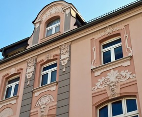 Obraz premium Beautiful house in Bergisch Gladbach with stucco