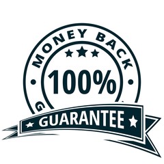 Fototapeta premium 100% Money Back Guarantee illustration