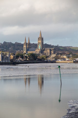 Fototapeta premium Truro from the river cornwall england uk 