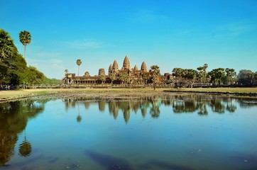 Fototapeta na wymiar Ancient temple Angkor Wat Cambodia