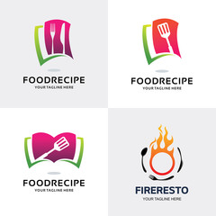 Fototapeta na wymiar Food Restaurant Logo Set Design Template Collection