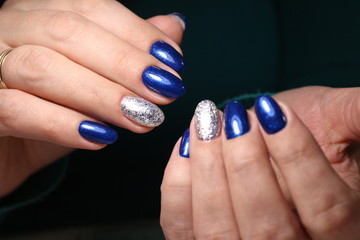 glamorous manicure of nails