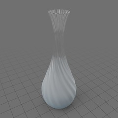 Modern twisted glass vase 2