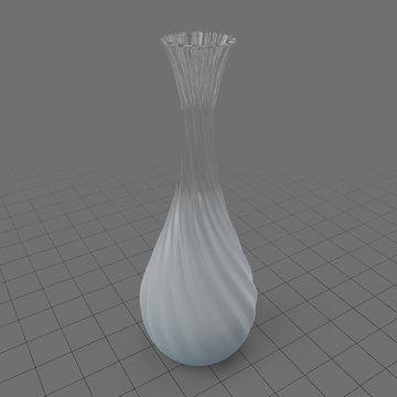 Modern twisted glass vase 2
