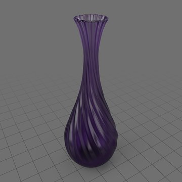 Modern twisted glass vase 1