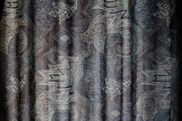 Pattern textile curtain texture