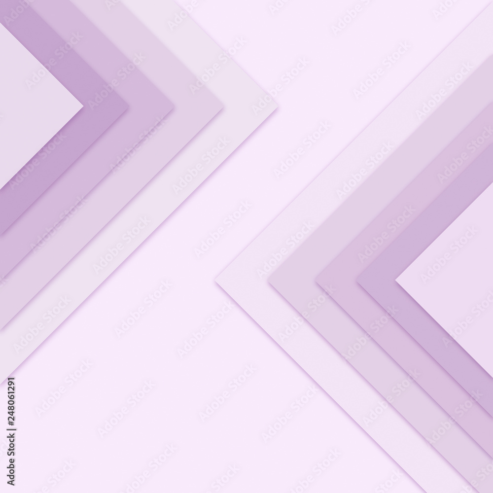 Poster large pink and purple triangles with drop shadows on top of each others. simple abstract pattern for