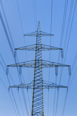 Hochspannungsmast für die Energieversorgung
