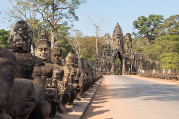 Devas am Südtor von Angkor Thom