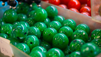 Pearls at a greek shop