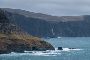 Fototapeta na wymiar The Landscape around Neist Point Lighthouse, Isle of Skye, Scotland, United Kingdom