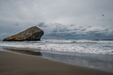 Fototapeta na wymiar Monsul Beach Cabo de Roca, Almeria.