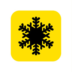 Snowflake icon vector