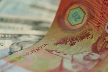 Twenty cordobas banknote