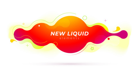 Liquid color background design. Fluid gradient shapes composition. Futuristic design posters. Eps10 vector.