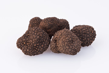 Truffles isolated on the white background