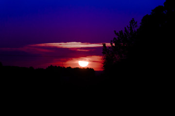 Obraz premium sunset in mountains