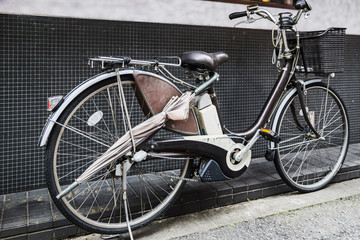 Hipster bike in downtown osaka