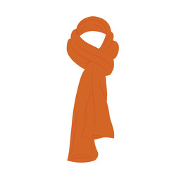 Isolated winter scarf