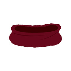 Isolated winter scarf