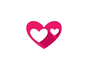Love logo template symbol icon illustration