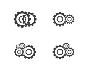 Gear machinery logo icon
