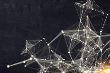 Computing connection structure. 3d rendering