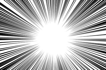 Obraz premium Concentration line. Effect line. 集中線、効果線