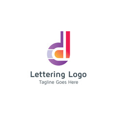 Lettering D Vector