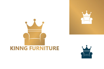 King Furniture Logo Template Design Vector, Emblem, Design Concept, Creative Symbol, Icon