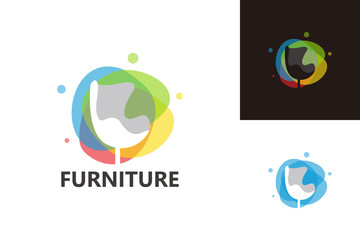 Furniture Logo Template Design Vector, Emblem, Design Concept, Creative Symbol, Icon