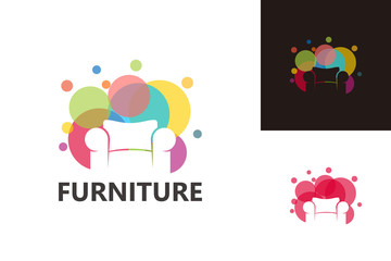 Furniture Logo Template Design Vector, Emblem, Design Concept, Creative Symbol, Icon