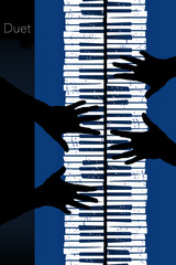 Here is an image about piano duets. © Rob Goebel