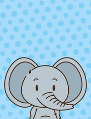 cute little elephant character