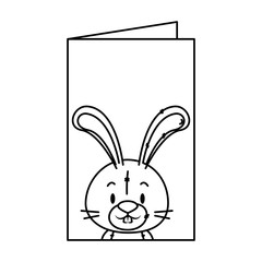 cute little rabbit character