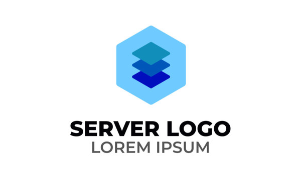 Server Hosting Framework Modern Minimalistic Logo