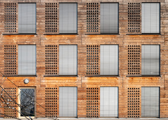 Fassade eines Energiesparhauses
