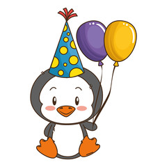 cute little penguin character