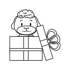 cute little sheep character