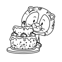 cute little lion character