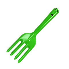 shovel prong green isolated on white