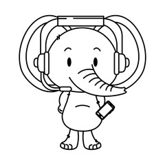 cute little elephant character