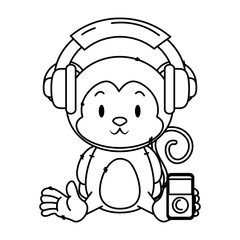 cute little monkey character