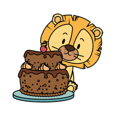 cute little lion character