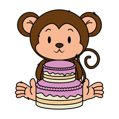 cute little monkey character